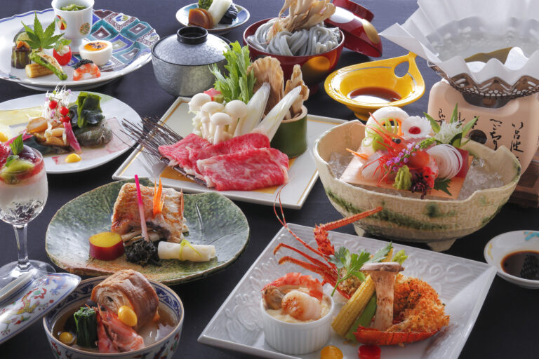 【能登牛・のど黒・海老・活鮑】萬松閣の本日お勧め Premium厳選食材を板前の手に委ねる食